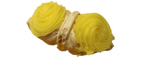 Blätterspitz mit Vanillecreme